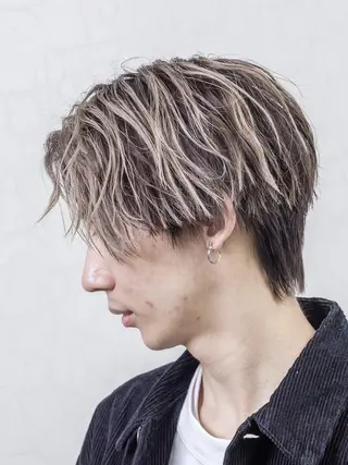 ショート カラー メンズ 💈メンズハイライト 南谷💈のヘアスタイル