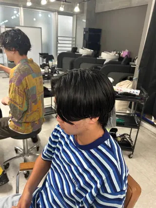 パーマ メンズ カズキ🌼曲がる 縮毛矯正のヘアスタイル