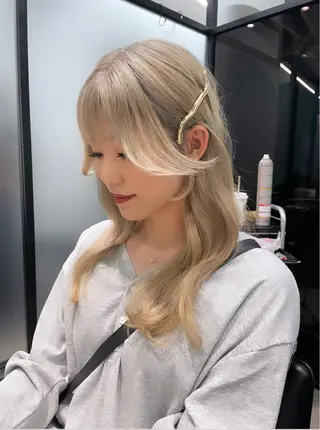 ミディアム カラー 韓国ヘア 店長NEGIのヘアスタイル