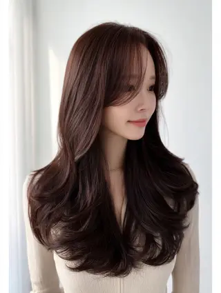 ロング 岡田 聖也のヘアスタイル