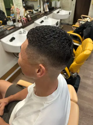 ショート パーマ メンズ 新宿メンズカット✂︎ 能戸蒼生💈のヘアスタイル