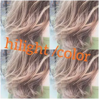 ミディアム カラー パーマ ヘアアレンジ 【白髪ぼかし 専門GBG】自由が丘のヘアスタイル