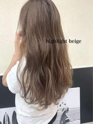 ロング カラー 透明感カラー👑 井上美乃里のヘアスタイル