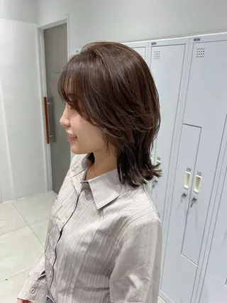 ミディアム 💛河原町/透明感/ コテ巻き/moe💛のヘアスタイル