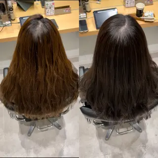 ミディアム カラー 髪質改善ヘアケア 艶髪特化/上田のヘアスタイル