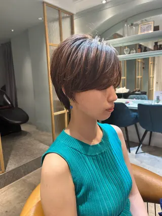 ショート 髪質改善レイヤー/ ボブたんの翔太のヘアスタイル