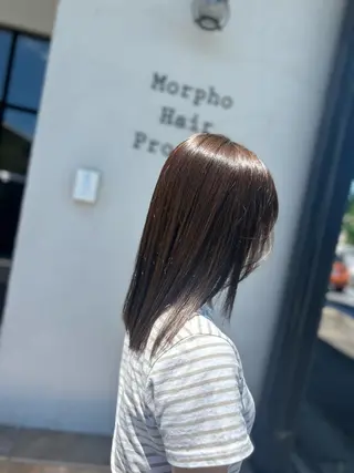 セミロング カラー 井上 花音のヘアスタイル
