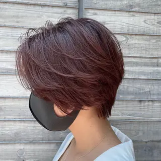 ショート 【美ボブ.艶カラー. 梅田茶屋町】midoのヘアスタイル