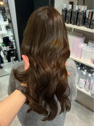 ロング 恵比寿韓国レイヤー× 艶透明感カラー大場のヘアスタイル