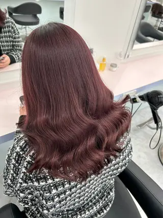 セミロング カラー パーマ ヘアアレンジ メンズ 🤍透明感カラー🤍 似合わせ🤍AINEのヘアスタイル