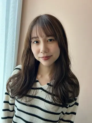 ロング カラー hub hair レイヤー/透明感のヘアスタイル