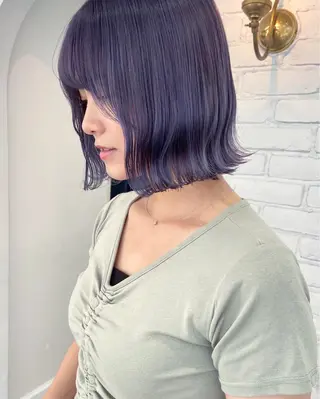 ミディアム カラー i muのヘアスタイル