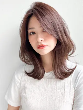 ミディアム 木村 賢人のヘアスタイル