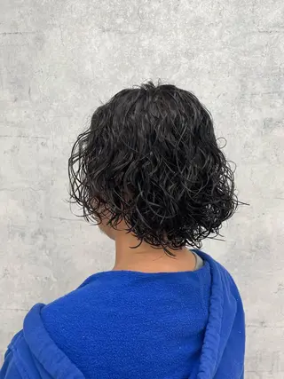 ミディアム カラー パーマ メンズ 似合わせ🌿‬髪質 改善🧸RYUGOのヘアスタイル