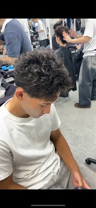 パーマ メンズ 波巻き/サーフカール 🌊吉野裕稀のヘアスタイル