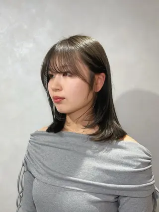 ミディアム カラー 池袋/レイヤー/ 顔まわり/taigaのヘアスタイル