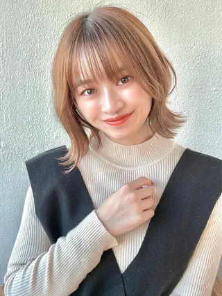 ミディアム カラー 市原 大翼のヘアスタイル