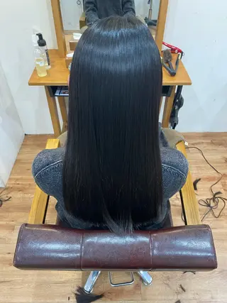 ロング パーマ 髪質改善&縮毛矯正 カット/soyaのヘアスタイル