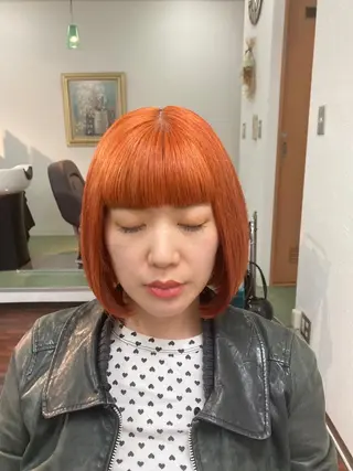 ミディアム カラー 田牧 みゆきのヘアスタイル