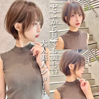 ショート カラー 縮毛矯正✨🫧 レイヤー川村利幸のヘアスタイル