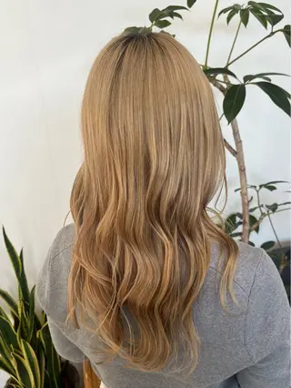 ロング カラー ブリーチなし 暖色カラー/井上あいのヘアスタイル