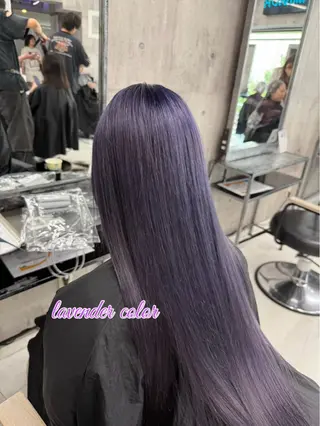 ロング カラー メンズ ☁️かずき☁️青.紫 推し活カラー💫のヘアスタイル
