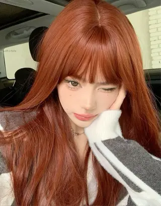 ロング カラー うる艶ストレート♡透 明感カラー♡かずまるのヘアスタイル