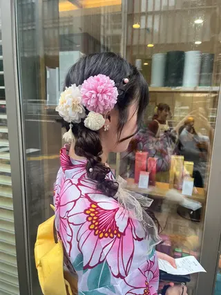 ヘアアレンジ Miwa🦋渋谷/ 透明感カラー/セットのヘアスタイル
