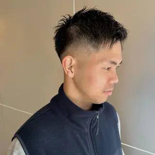ショート 🔥メンズ特化/ パーマ＆カット🌀のヘアスタイル