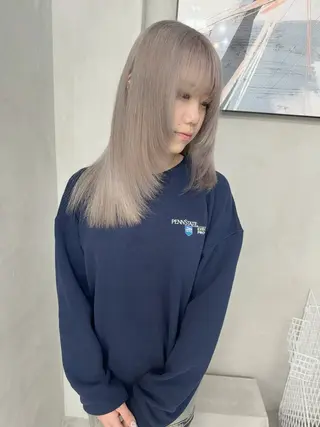 カラー エフェクトブリーチ /ウルフ/クワさんのヘアスタイル