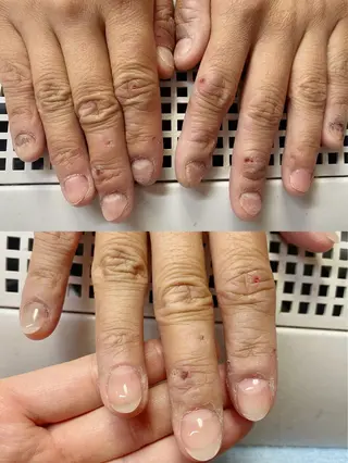 ロング カラー ネイル Q Free nailsのネイルデザイン