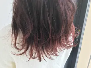 セミロング カット講師 久保匠のヘアスタイル