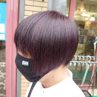 ショート カラー ヘアアレンジ 🐺デザインウルフ / 一ノ瀬 凌🐺のヘアスタイル