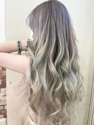 セミロング カラー パーマ ヘアアレンジ メンズ 🦋高瀬寛菜🦋 韓国/ブリーチのヘアスタイル