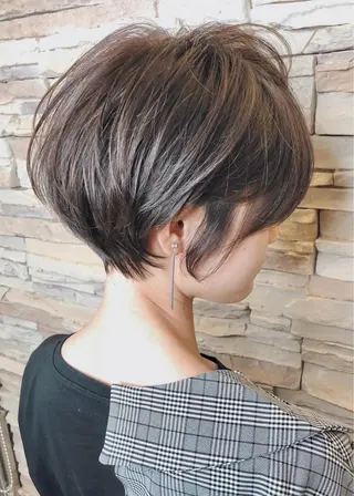 ショート 韓国風レイヤー ショート/犬塚 優介のヘアスタイル