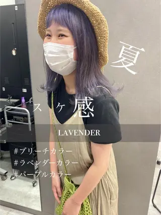 ミディアム カラー パーマ ヘアアレンジ メンズ キッズ ネイル マツエク・マツパ 韓国🇰🇷レイヤー カットオリーブカラーのヘアスタイル