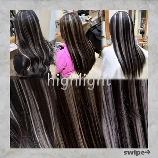 ロング SOU/エクステ /ダブルカラーのヘアスタイル