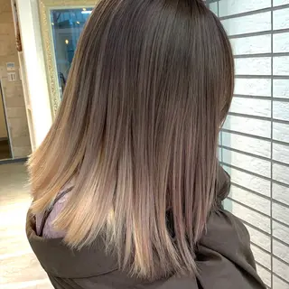 ミディアム カラー 大橋 タツヤのヘアスタイル