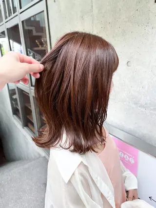 ミディアム カラー 似合わせパーマ/ kazuのヘアスタイル