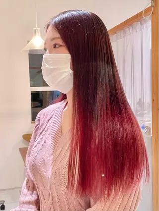 ロング カラー ✨髪質改善🎨 杉本賢人のヘアスタイル