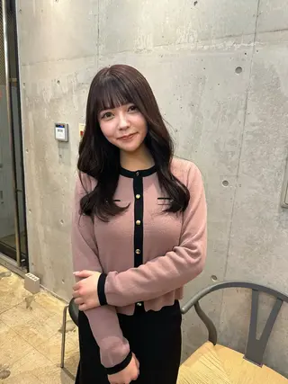 ロング カラー ヘアアレンジ REONA🪽✨薬院 レイヤーカット🫧のヘアスタイル