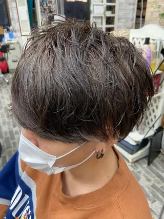 ショート パーマ メンズ 大坪 拓斗のヘアスタイル