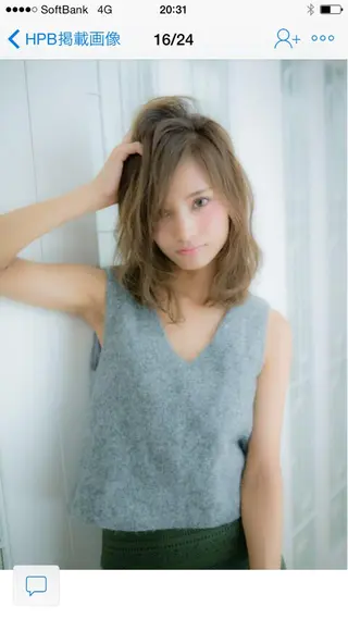 ミディアム カラー 渡邊 健一のヘアスタイル