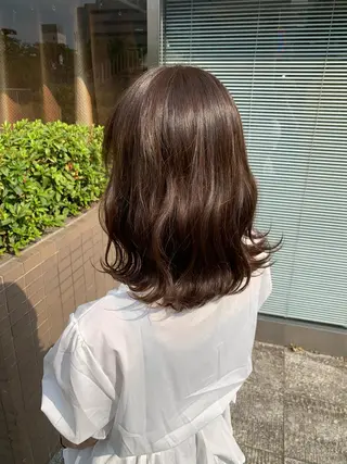 ミディアム カラー カラー特化美容師 💎EIKI💎のヘアスタイル