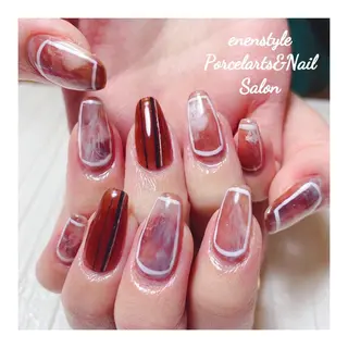 ミディアム ネイル 👑enen style👑のネイルデザイン