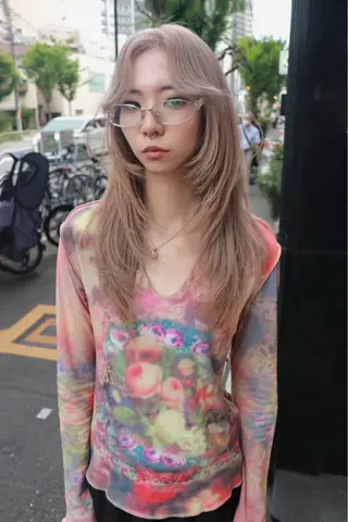 ロング カラー 🧡色落ちまで2度 楽しめる🧡ヨシキのヘアスタイル