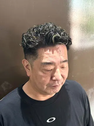 ショート パーマ メンズ 柏メンズカットパーマ NO.1タイチのヘアスタイル