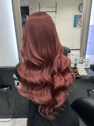 ロング カラー YUDU🍊 germe/ジェルムのヘアスタイル