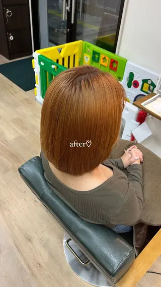 ミディアム カラー MAHIRU🤍 艶髪・ストレート🫧のヘアスタイル