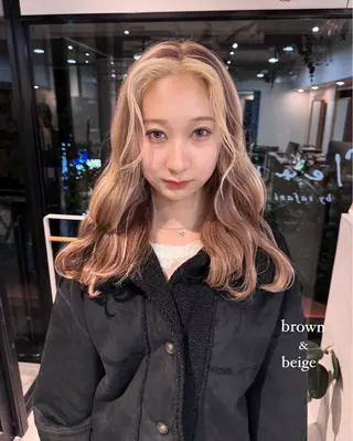 ロング カラー ハイトーン/パーマ 大名 sakiのヘアスタイル